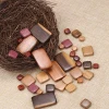 Necklace Jewelry Making Natural Flat Square Premium Wood Beads With Hole