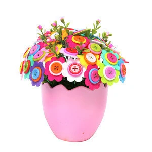 New Arrival Button bouquets diy children&#39;s handmade materials DIY toys
