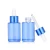 Import New arrive clear frosted 1 oz 30 ml 50ml flat shoulder cylinder glass dropper bottle for serum essential oil from China
