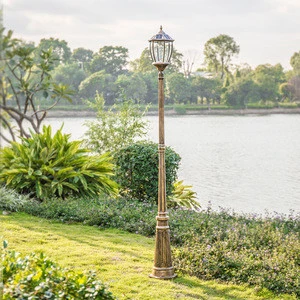 new design led outdoor lighting with motion sensor solar garden light landscape light pillar Lamp for sale
