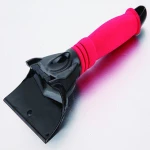 New design Plastic heavy duty EVA handle Ice Scraper for car ice cleaning