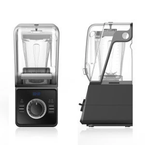 New Design Safety system Heavy Duty Commercial Smoothie Noise Reduction Blender with cover/dome
