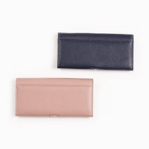 New Fashion custom genuine leather Wallets Simple Design Ladies famous brand clutch wallet card holder