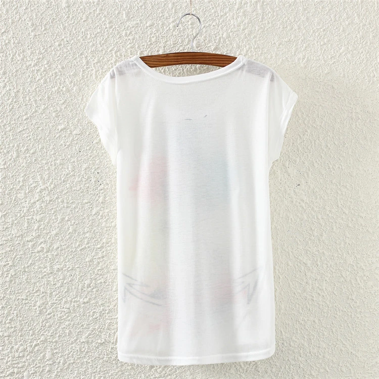 New Fashion Spring Summer Women Blouse Owl Print T-Shirt Tops Tee-shirt Tee Shirts for Women Girls