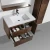 Import New fashion Wall Mounted Single Sink Cabinet 36 inch Bathroom Vanity from China