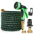 Import New magic expandable 50FT garden hose reel and hose fitting with brass nozzle from China