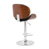 New Model  Small Weight Cafe Wooden Armless Bar Stools with Back