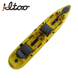 New product rotational mould 2 person pedal kayak for fishing