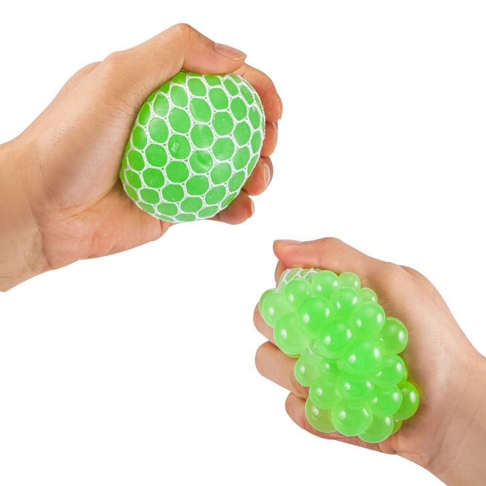 New Promotion Squishy Mesh TPR Grape Stress Ball Squeezing anti Stress Relief Ball For Kids &amp; Adults Stress Relief Toys