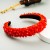 Import New style crystal fashion sponge wide edge lucky red wedding hair bead accessories bridal headband women from China