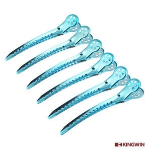 New type hair claw clips barber salon Blue Metal Hair Clip Hairgrips for thick hair