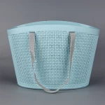 New Wholesale Supermarket Portable Plastic Shopping Basket Hand Snack Storage Basket