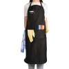 newest hot sell custom printing white 160g cotton canvas chef work apron