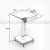 Import Newest trolley price 4-wheel mobile portable beauty salon trolley medical trolley cart from China