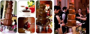 Nice quality commercial electric 7ties 110v/220v chocolate fountain base