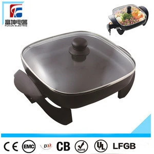 Non-Stick Material and Electric Teppanyaki Skillet Die Casting Electric Grill Pan