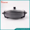 Non Stick Skillet Electric Frying Pan Temperature Control Thermostat Glass Lid