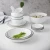 Import Nordic 4 person 8 people Simple Plate White Black Line Ceramic Dinnerware Set Porcelain Tableware Set Restaurant from China