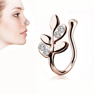 Nose Ring wholesale flower shape false Piercing cuffs piercing women nose ring