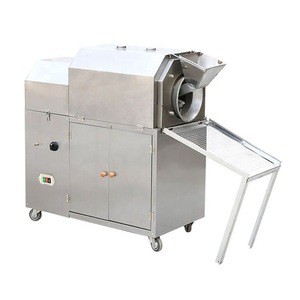 OC-100G Stainless Steel Electric/Gas Rice/ Grain/Cocoa Bean/Almond Nut Roaster/Peanut Roasting Machine