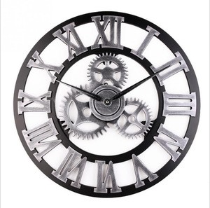 OEM Decorative 3D Metal Wall Clock Home and Outside Clock