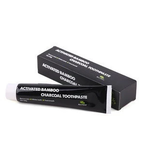 OEM Home use whitening organic activated bamboo charcoal toothpaste