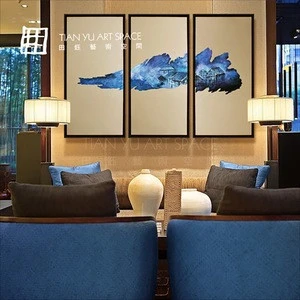 Oil medium and frame scenery art drawing stretched painting canvas home decor furniture