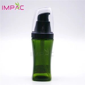 Olive green travel size lotion container 30ml plastic bottle pet cosmetic packaging