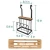 Import On sale black 2 layers knife block stainless steel kitchen wall mounted knife holder with 4 hooks from China
