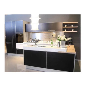 Open style lacquer kitchen cabinet,fitted kitchens china