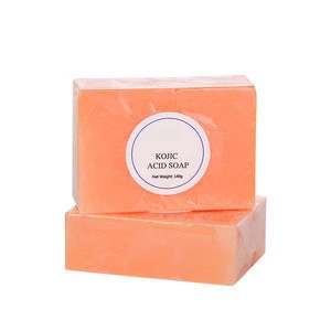 Organic Kojic Acid Soap Handmade Face Wash for Oily Skin Whitening Facial Cleanser Papaya Soap