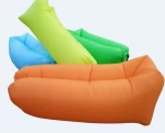 Outdoor camping beach air loungers 3 season air filling lazy bag chair nylon inflatable air sleeping bag