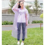 Outdoor clothing Disposable dustproof rainproof emergency clothing waterproof PE hooded raincoat