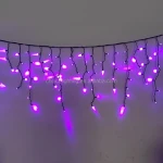 Outdoor IP65 Christmas lights Multicolor Icicle lighting Rubber Cable Waterproof LED Curtain lights for Holiday Decor