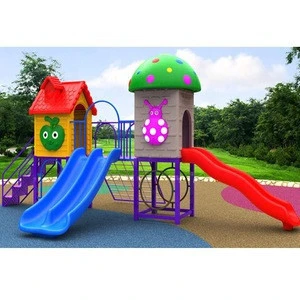 outdoor plastic kids play ground slide amusement area outdoor playground gym equipment