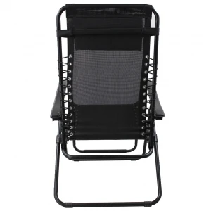 Outdoor Textline Durable Folding Recliner Zero Gravity Chair with  Pillow Headrest