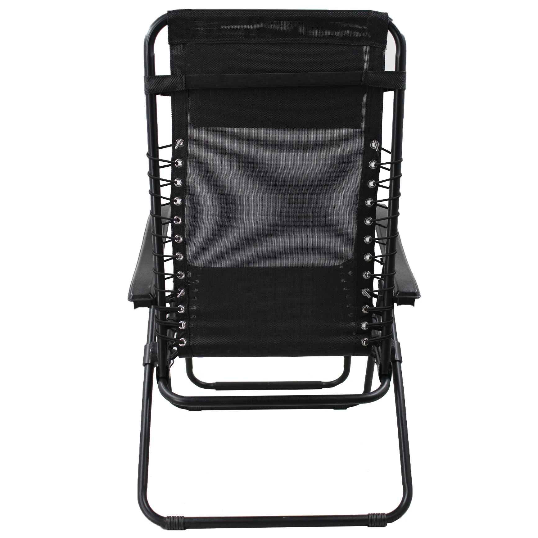 Outdoor Textline Durable Folding Recliner Zero Gravity Chair with  Pillow Headrest