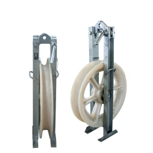 Overhead Line Stringing Construction Tool Single-wheel Conductor Wire Stringing Pulley Blocks