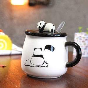 Panda Mugs Drinkware Type and Stoneware Ceramic Panda Type cup