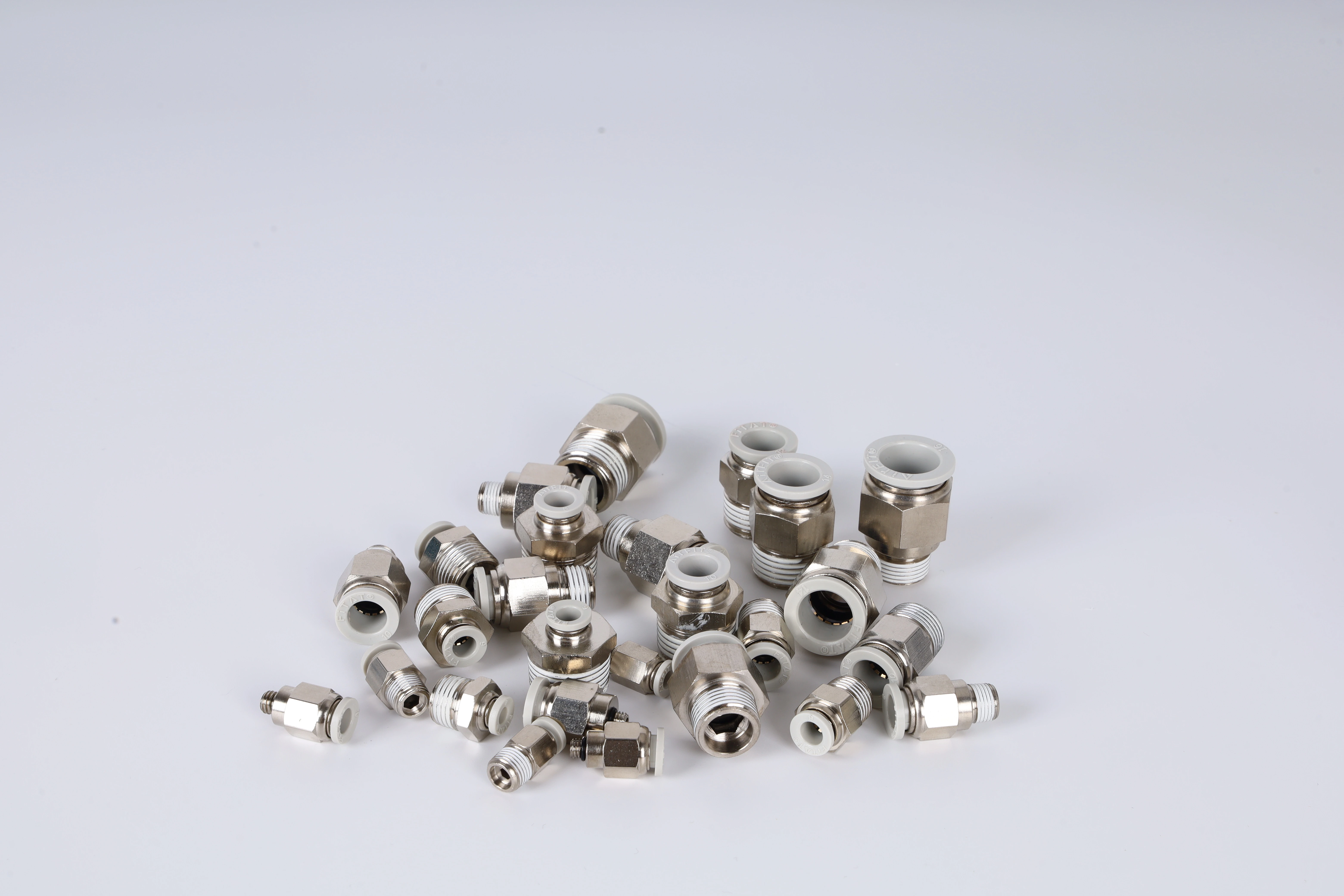 Pc Pneumatic Fittings Nickel Plating On Brass One Touch Tube Fitting Gas Fitting Air Connector