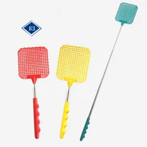 Pest Control Colorful Durable Long Handle Plastic Fly Swatter