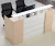 Import Pink modern wood small shop counter design office reception desk (SZ-RTB025-2) from China
