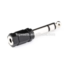 Plastic 6.3MM STEREO PLUG TO 3.5MM STEREO JACK adapter