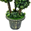Plastic grass ball potted artificial boxwood topiary grass ball tree bonsai Many Size