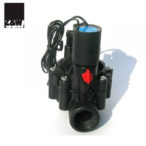 plastic irrigation solenoid valve 076D  landscaping agriculture watering magnetic pulse 3/4"