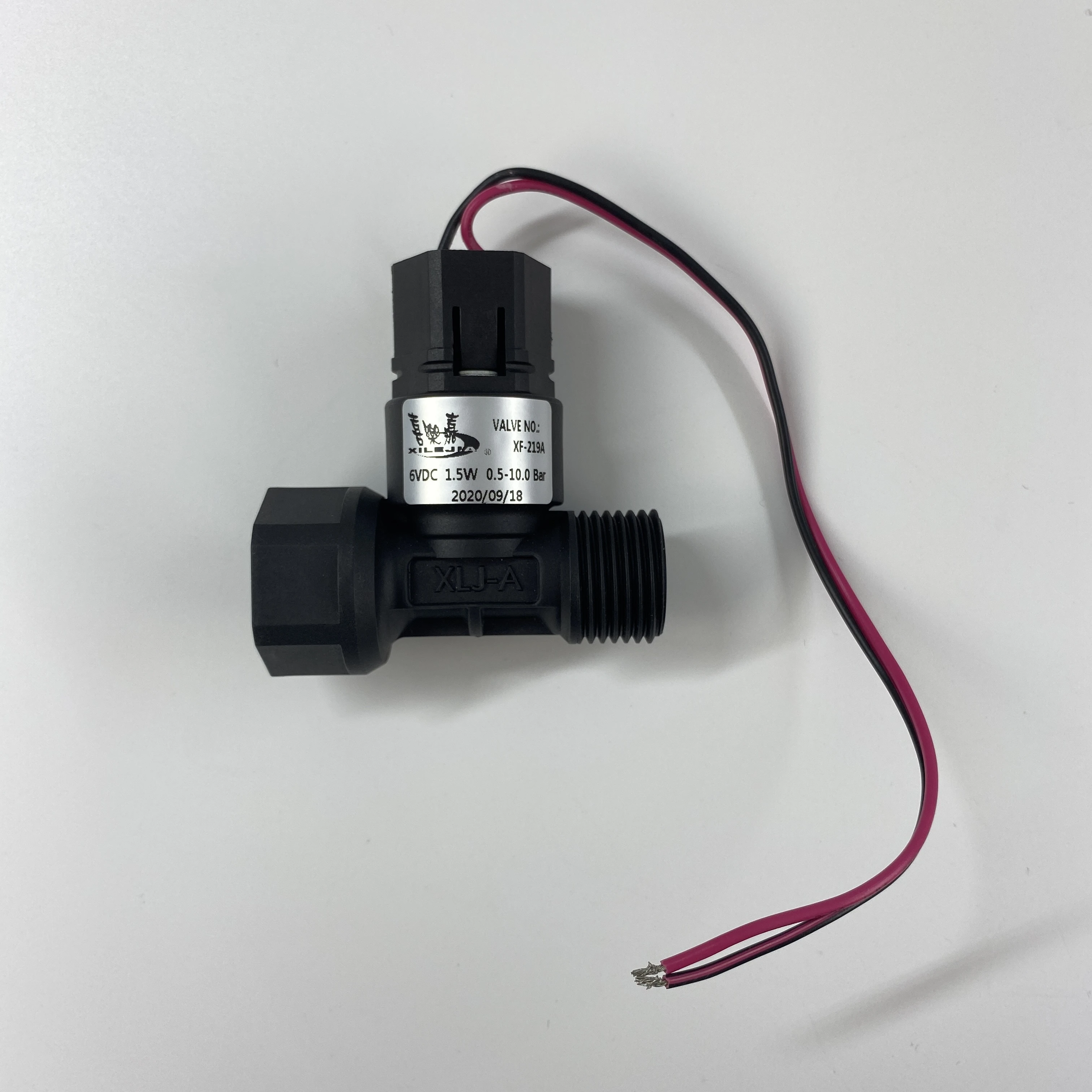 plastic latch water solenoid valve safety switch 150 psi 6v