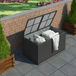poly rattan garden furniture cushion box