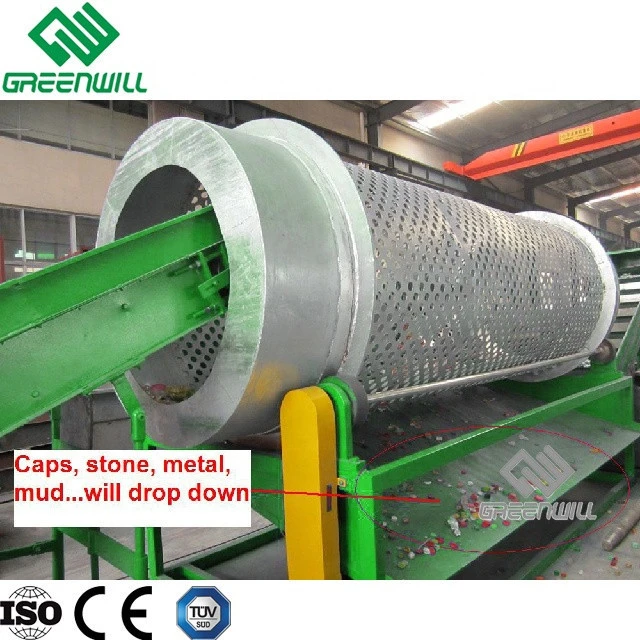 Polyester Staple Fiber Recycled Making Machine/Waste PET plastic bottle washing/recycling line/machine/plant