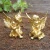 Import Polyresin/resin home decoration Set of 2 Gold Angels Resin Cherubs Statue Figurine, Indoor Outdoor Home Garden Decoration 4 Inch from China