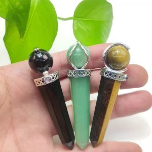 Popular In Europe And USA Wholesale High Quality Magic Wand Natural Crystal Sphere &amp; Point Together Shape Crystal Craft On Sale